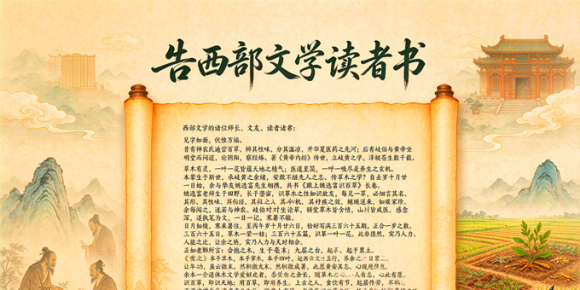 告西部文学读者书(洛沙）