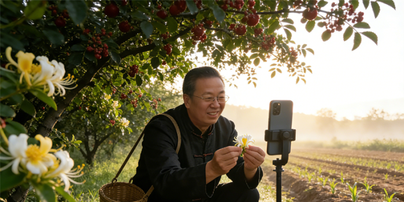 【洛沙随笔】跟上姚选富识百草之一百二十一：田埂忍冬香