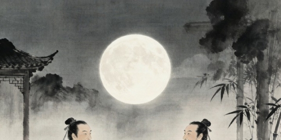 【禅悟诗词】七绝  中秋夜话