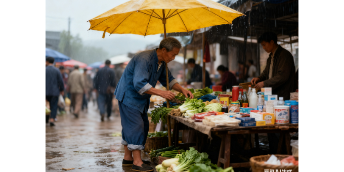 【乐怀居旭峰乡土记忆系列】我的黄油布伞