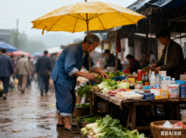 【乐怀居旭峰乡土记忆系列】我的黄油布伞