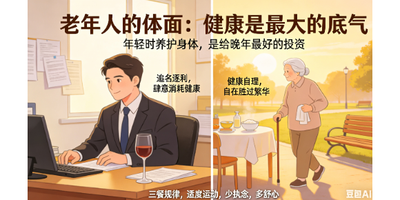 【乐怀居旭峰随笔】老年人的体面