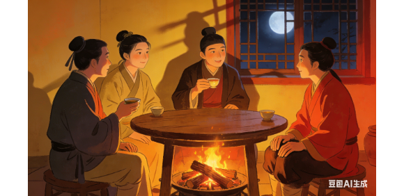 【禅悟诗词】七绝  围炉夜话