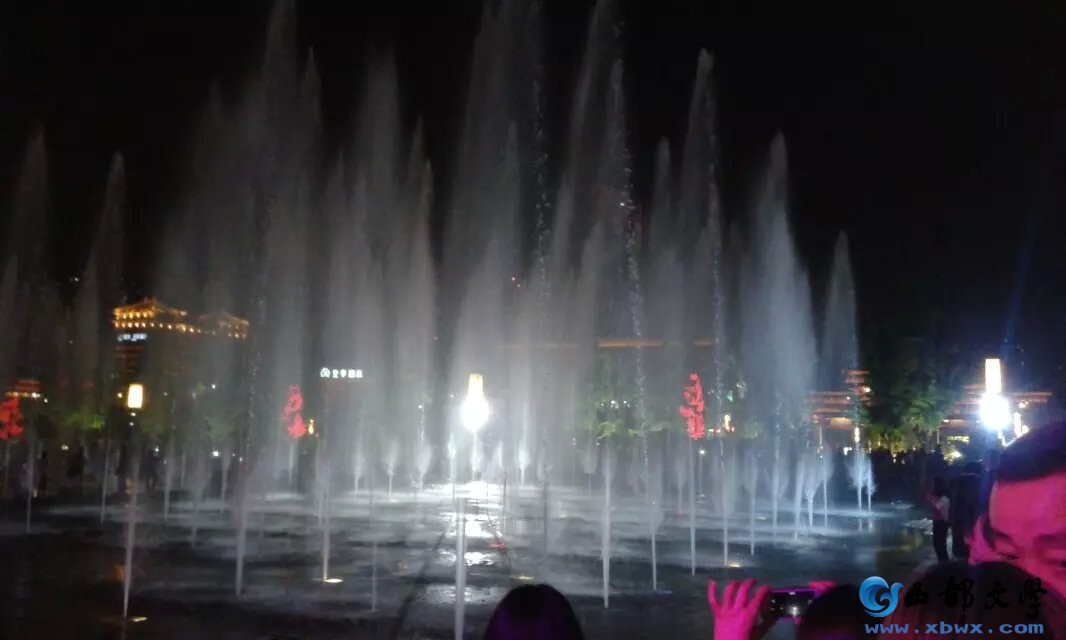 观赏大雁塔音乐喷泉