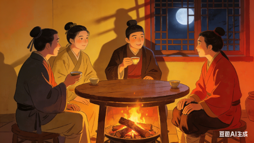 【禅悟诗词】七绝  围炉夜话