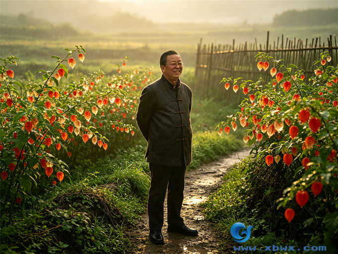 1国医名师姚选富与灯笼草主题写真.png